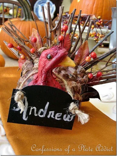 Turkey & Chalkboard Placecard