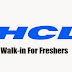 HCL Mega Walk-in Drive for Freshers on 9th,10th September 2015,Fresher Jobs