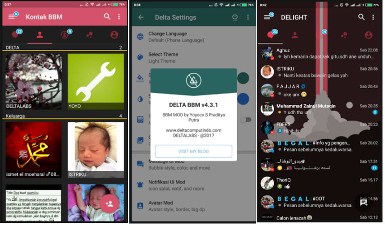 Download BBM Delta Terbaru Apk Offline Installer 2017