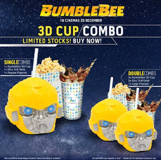 mmCineplexes Cinema with BumbleBee 3D Cup Combo Promotion (6 December 2018 - 6 January 2018)