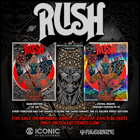 RUSH “The Temples of Syrinx” Screen Print by Palehorse x Collectionzz