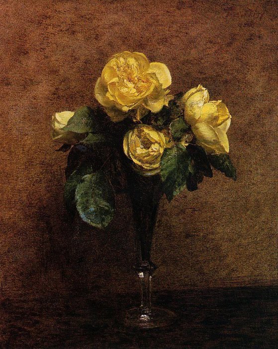 famous paintings of roses. Fleurs Roses Marechal Neil by
