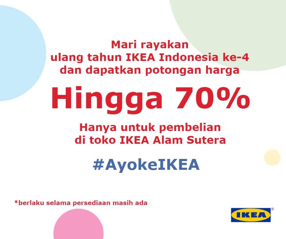 IKEA - Promo Diskon s.d 70% di IKEA Alam Sutra