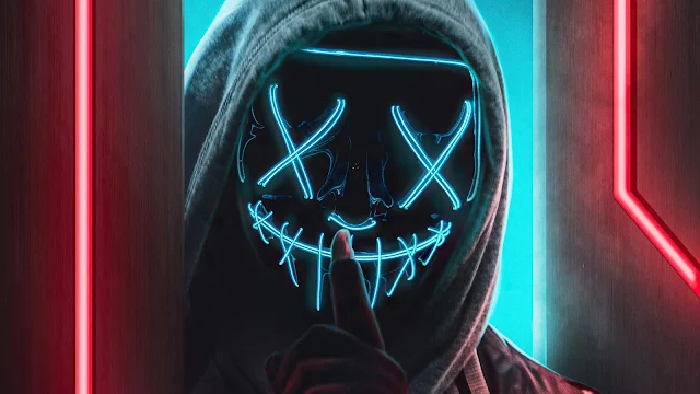 Plano de Fundo para PC Máscara de Led Neon