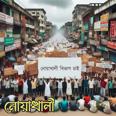 নোয়াখালী জেলার চেনা নামের কাল্পনিক রূপ AI এর ছবি