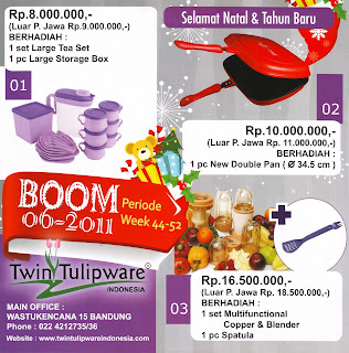 BOOM Tulipware | Nopember - Desember 2011