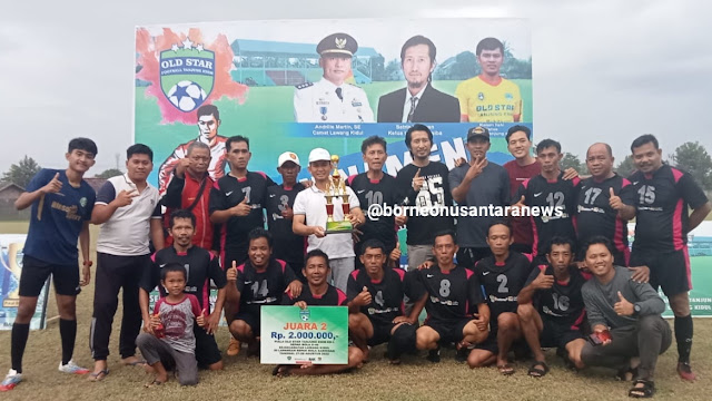 Desa Keban Agung Juara Dua Sepak Bola U-40 Piala Old Star Tanjung Enim
