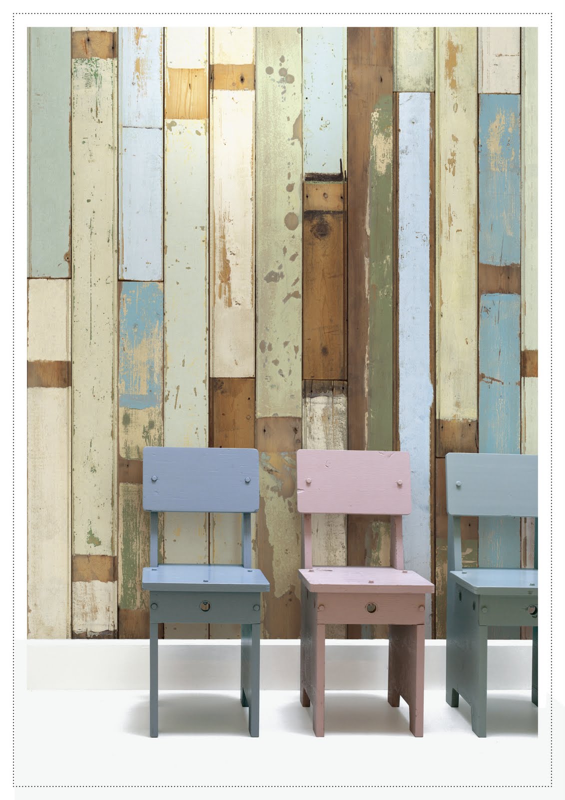 ... Interiors | Inspiring Design: Scrapwood wallpaper by Piet Hein Eek