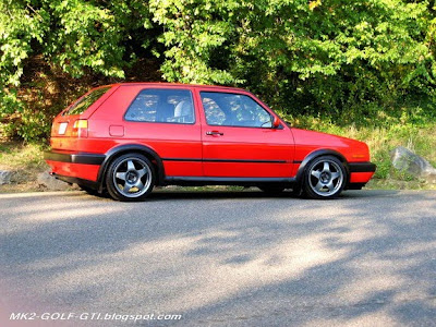 MK2 GOLF GTI with 4 type of wheels