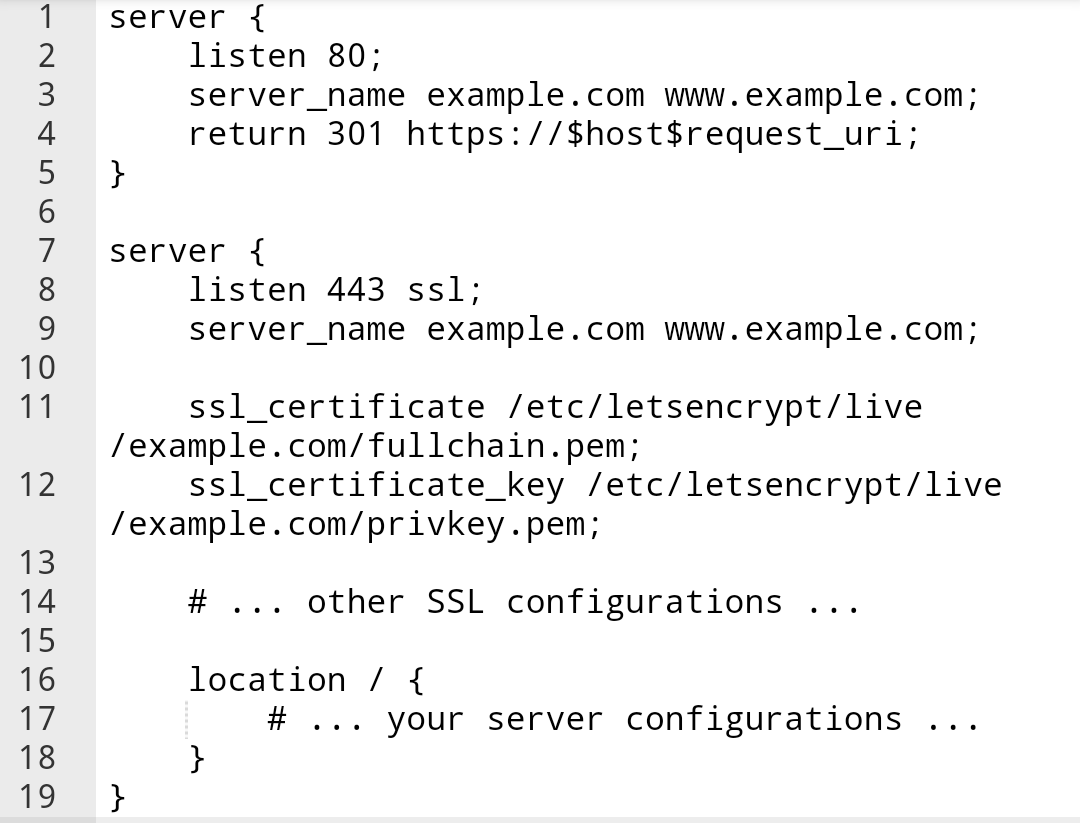 Nginx Configure for SSL certificate