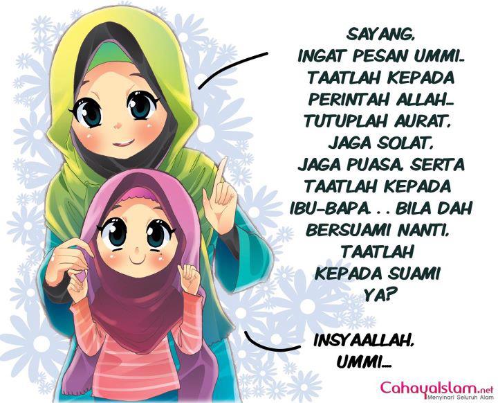 18+ Spesial Gambar Kartun Muslimah Tentang Ibu