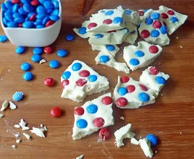 Red White and Blue Bard | by Life Tastes Good is perfect for the 4th of July! #Patriotic #Candy