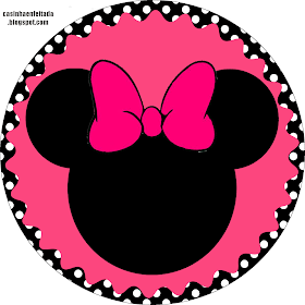 Kit Festa Minnie Rosa Preto e Pink