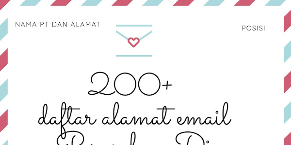 200+ Kumpulan Email PT Ternama Di Batam