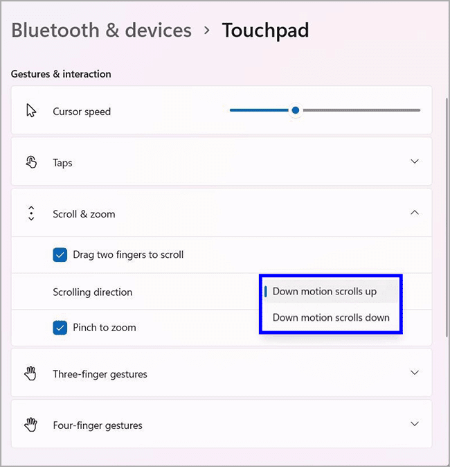 5-touchpad-scrolling-direction-windows-11