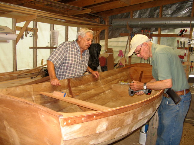 One building houses some dandy old boats. Made of red cedar, heavy and 