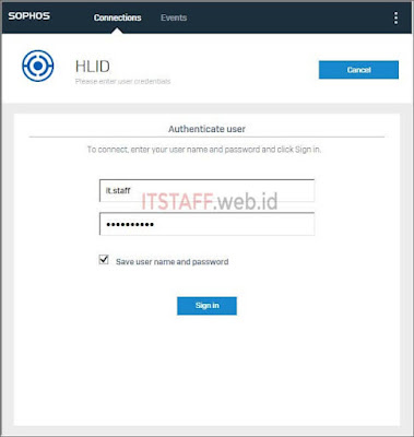 Sign in Sophos Connect client - ITSTAFF.web.id