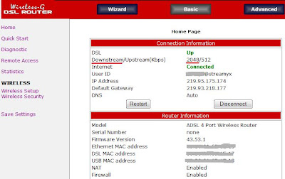 Aztech Router Settings