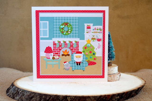 Card with Doodlebug Milk and Cookies by Jess Crafts