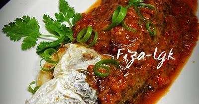 SIAKAP BAKAR DENGAN SOS PEDAS ASAM JAWA ALA THAI  Fiza's 