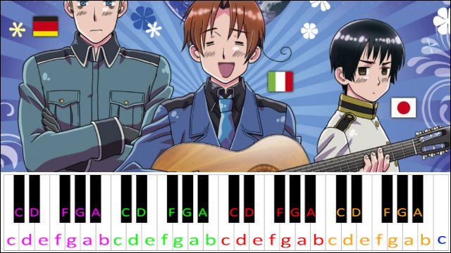 Marukaite Chikyuu Piano / Keyboard Easy Letter Notes for Beginners