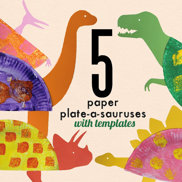 paper plate dinosaur craft for kids