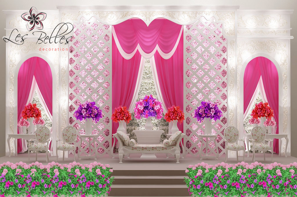 10 Dekorasi Pernikahan Bertema Pink Modern