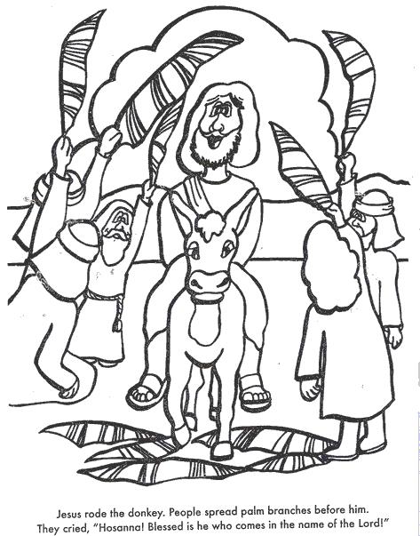 Download Palm Sunday Coloring Pages Toddlers Kids Print