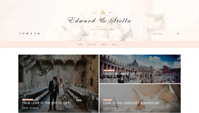 Edward & Stella Clean & Responsive Blogger Template: eAskme