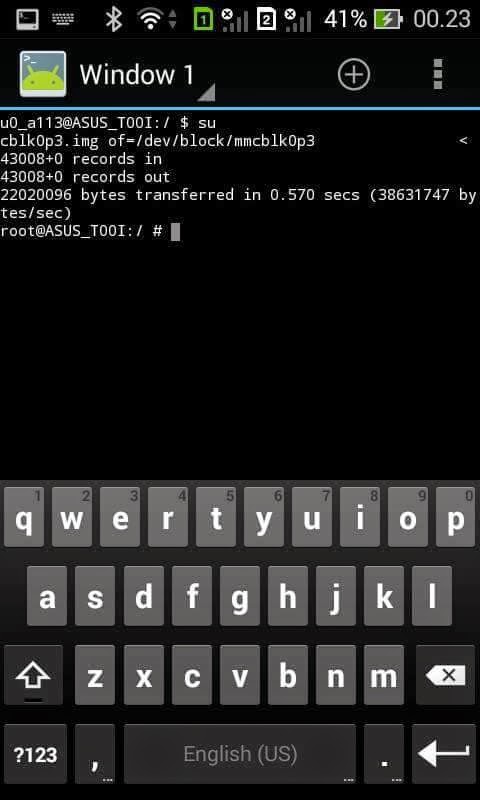 Terminal Emulator Asus Zenfone 4