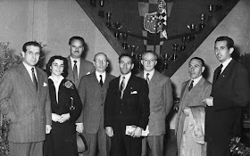 Componentes del equipo de la Diputación en 1948, con Antonio F. Argüelles