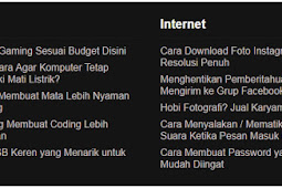 Cara Menciptakan Widget Artikel Terbaru Menurut Kategori (Tanpa Kode)