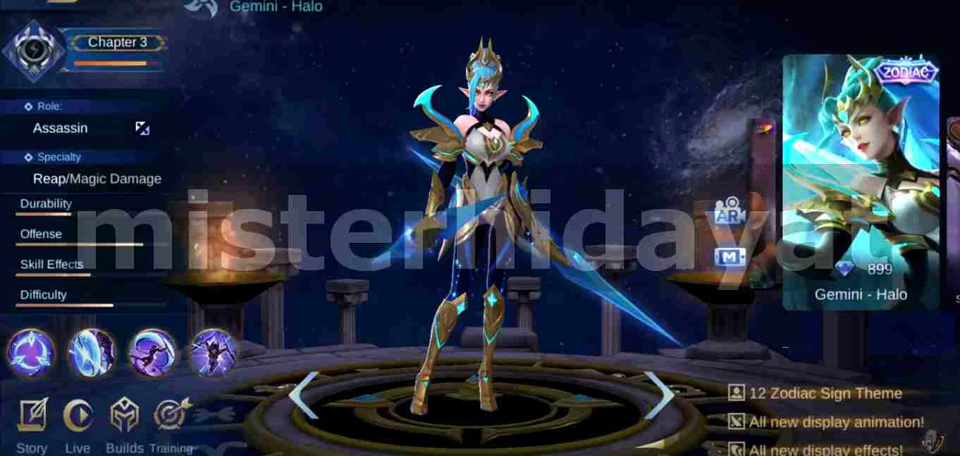 Script Skin Zodiac Karina Gemini Revamp Full Efek + Backup File