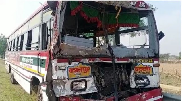 Accident अलीगढ़ के निकट यमुना एक्सप्रेस वे पर ट्रैक्टर-ट्रॉली से भिड़ंत में रोडवेज बस दुर्घटनाग्रस्त,18 घायल, 5 गम्भीर..