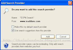 Search Provider option