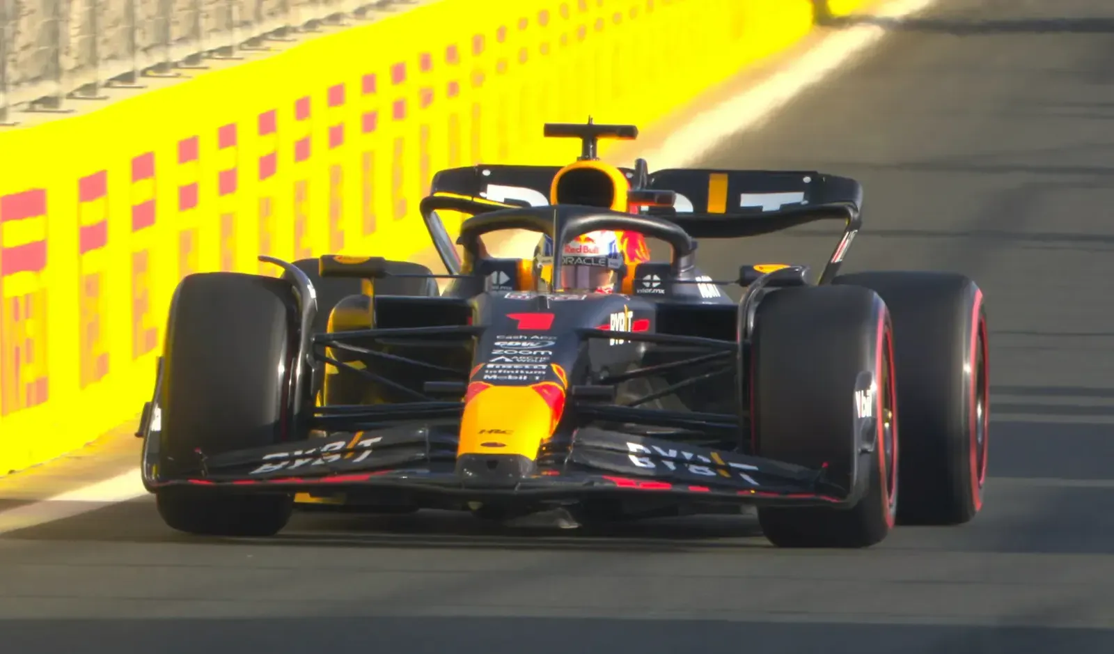 Max Verstappen nelle prove libere del gran premio dell'Arabia Saudita 2023