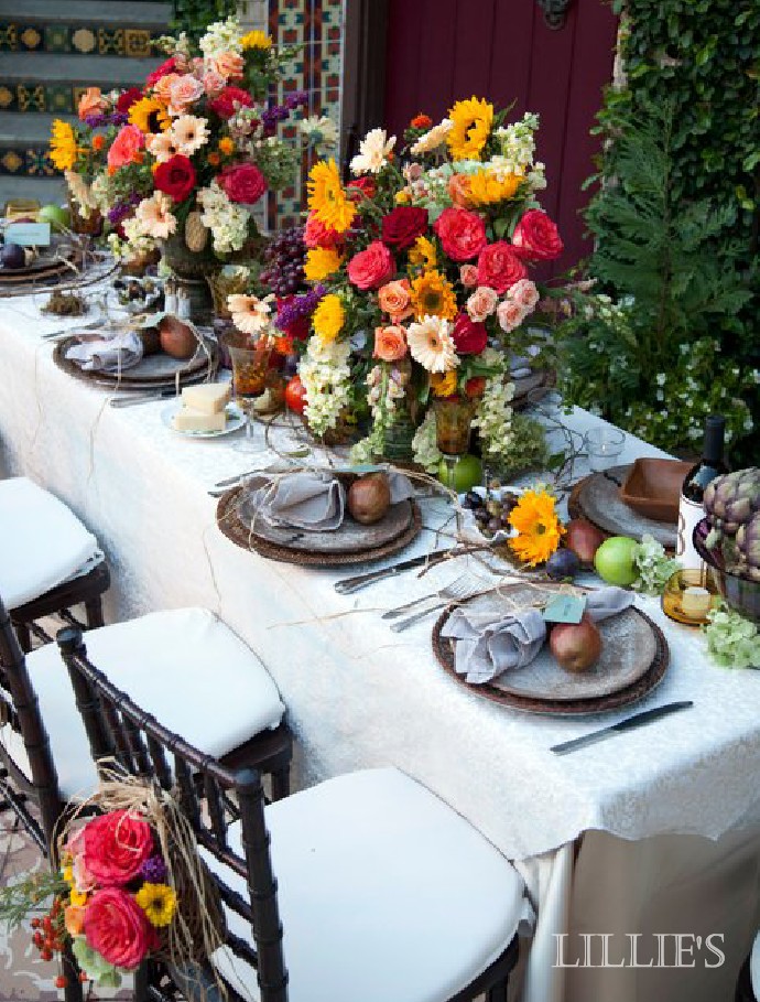 Behind The Scenes A Tuscan Wedding Dinner for Southern Bride Magazine