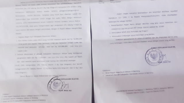 Sikapi Kelangkaan Tabung Gas LPG  PNS Kepulauan Selayar Dihimbau Gunakan Tabung 3 Kg