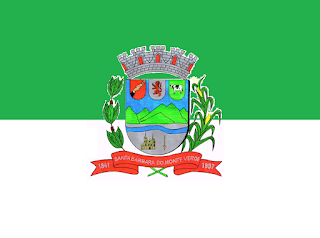 Bandeira de Santa Bárbara do Monte Verde MG