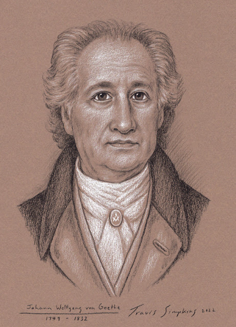 Johann Wolfgang von Goethe. German Poet, Playwright and Scientist. Freemason. by Travis Simpkins