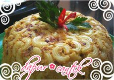 makaroni kukus saus spaghetti dapur cantik