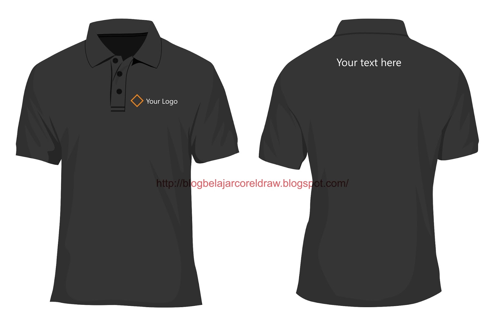 Download Desain Kaos Polo Shirt Format Vector Belajar CorelDRAW