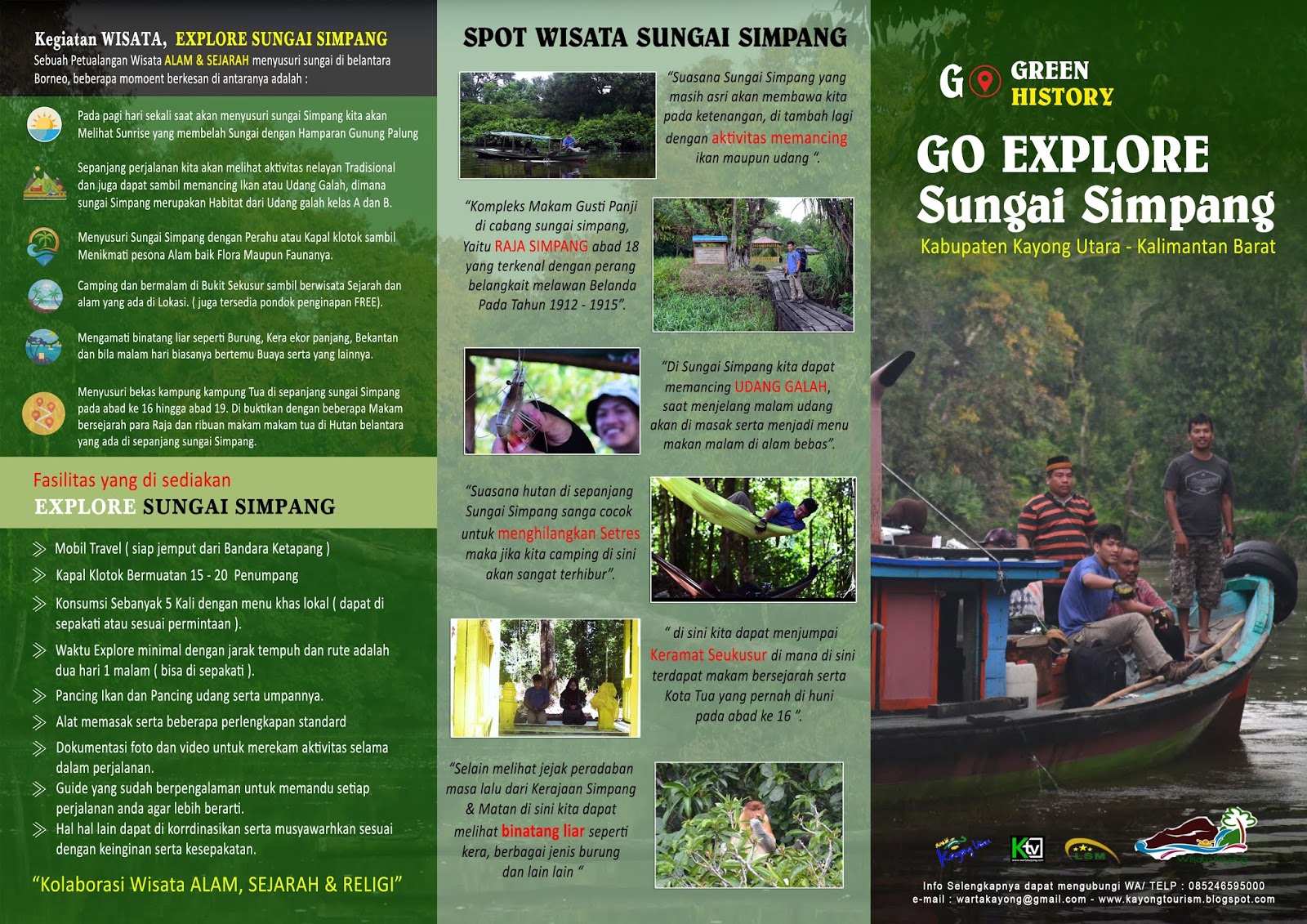 Download Brosur  Paket Wisata  Lengkap Alam  Sejarah 