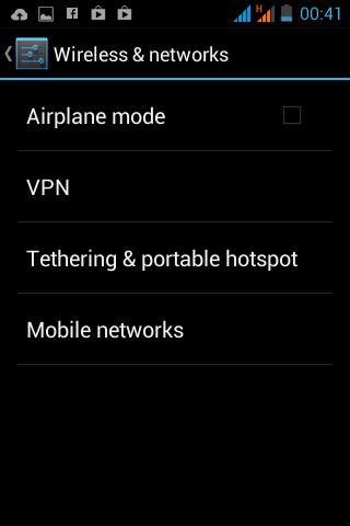 edit mobile network