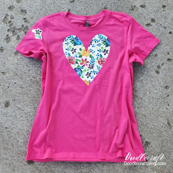 Hello Weekend Shirt with Cricut Patterned Iron-on - The Happy Scraps