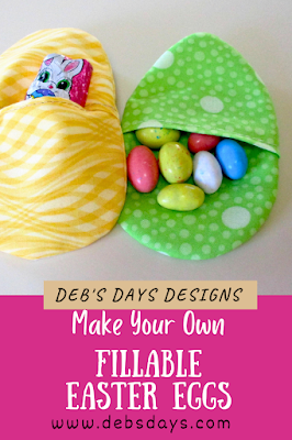 fillable fabric Easter eggs