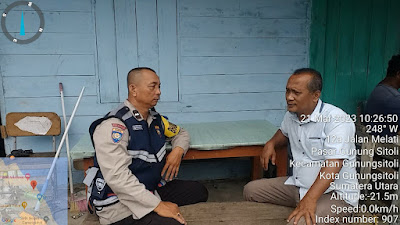 Bhabinkamtibmas Polres Nias Sembangi Warga Binaan Sampaikan Pesan Komsos 