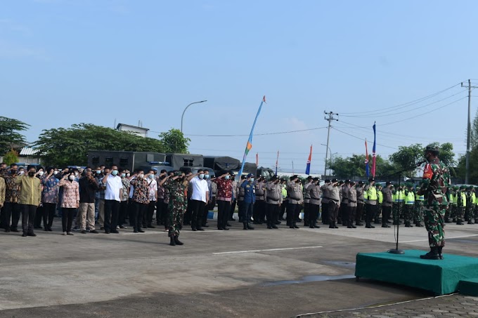 Gelar Pasukan TNI dan Polri Terkait Pengamanan Kunjungan Presiden Ke Proyek Tol Demak