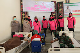 Jelang HUT Bhayangkara KE-75, Refdi Andri Pimpin Baksos Donor Darah