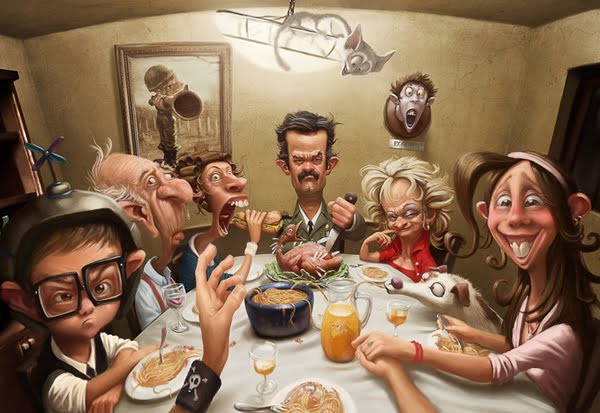 Tiago Hoisel caricature